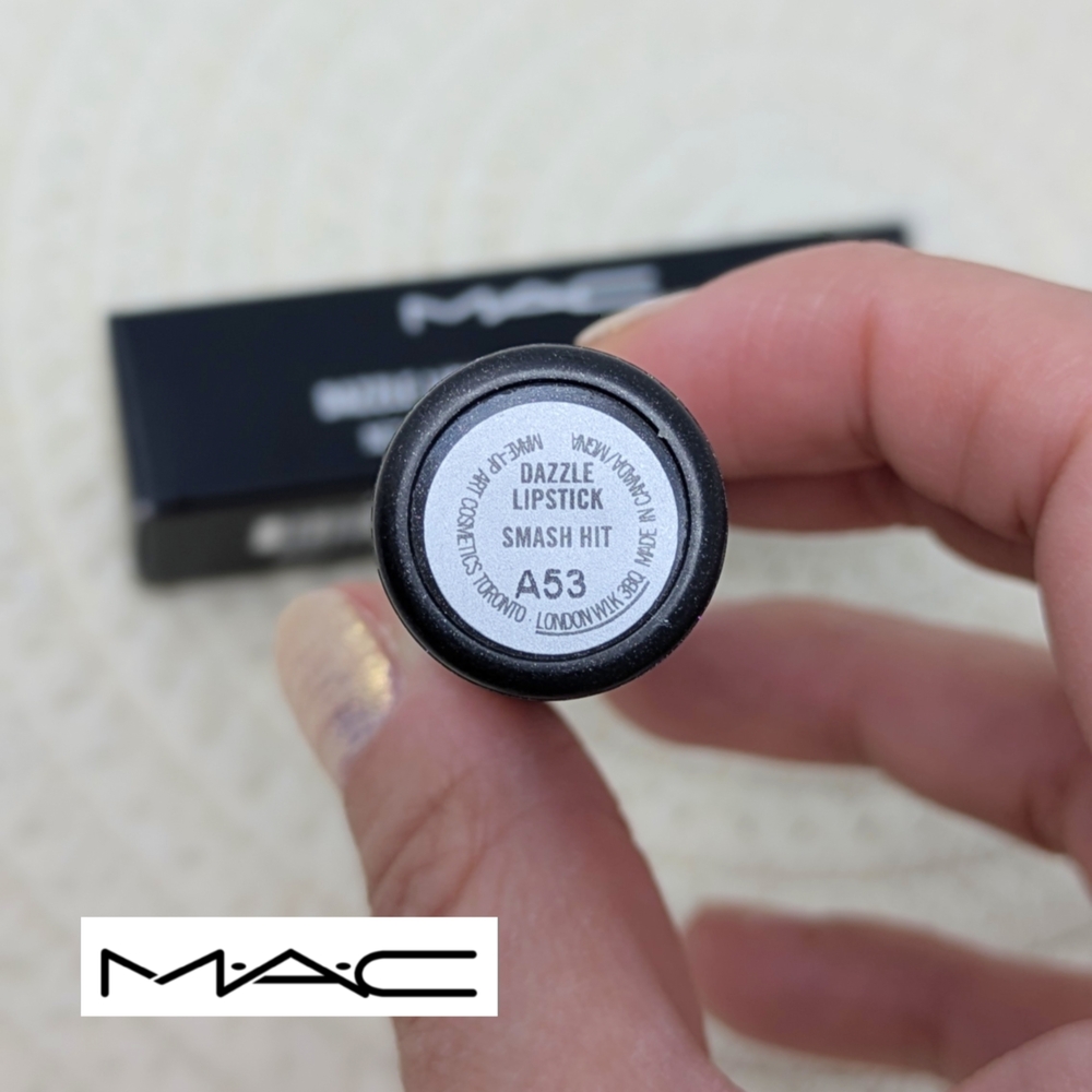 NEW! Limited Edition MAC Dazzle Lipstick Smash Hit -Sheer Gold Discontinued RARE - Picture 7 of 10